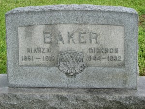 Rianza and Dickson Baker Tombstone